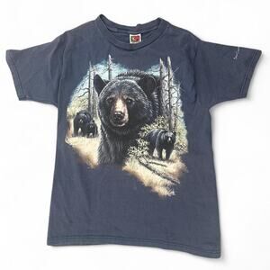 Vintage Fruit of the Loom Heavy Cotton Bear Tee
